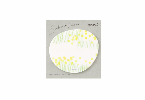 Midori Karteczki Samoprzylepne Sakura Fusen Sticky Notes Żółte kwiaty