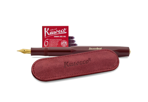 Zestaw z piórem Kaweco Classic Sport bordowy 