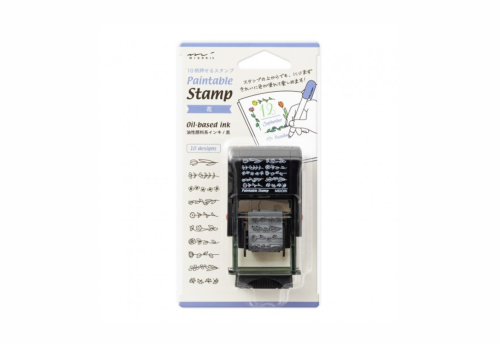 Midori Pieczątka Paintable Stamp Kwiaty