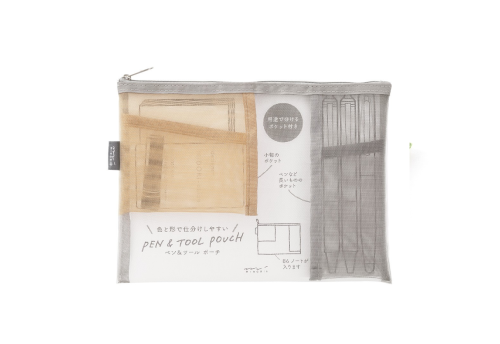 Saszetka Midori Pen & Tool Pouch Mesh - szara
