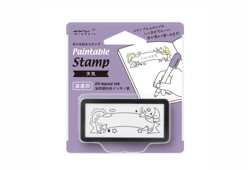 Pieczątka Midori Paintable Stamp Pre-inked Half Size Pogoda