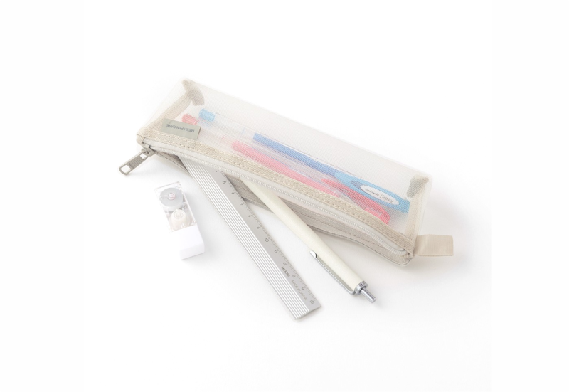 midori piórnik mesh pen case szary 1.png