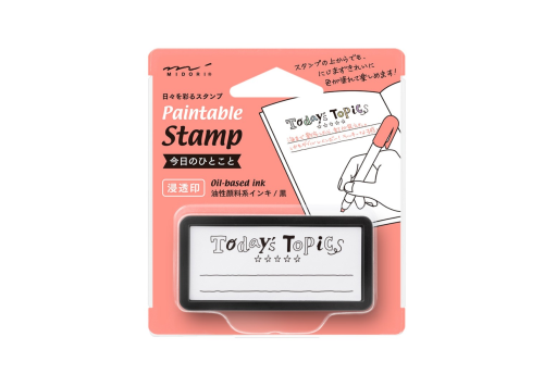 Pieczątka Midori Paintable Stamp Pre-inked Half Size Zdanie Dnia