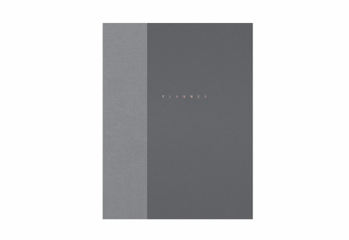 Papierniczeni Planner Niedatowany Klasyk – Antracyt