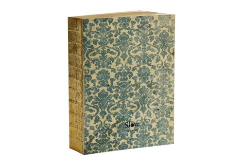 Slow Design Notes Libri Muti XXL Gold - #20 Blue Damask