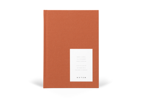 NOTEM Weekly Journal EVEN Planner tygodniowy - pomarańczowy