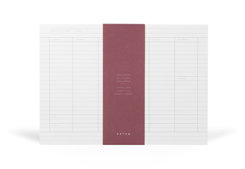 NOTEM Weekly Planner MILO Planner Tygodniowy