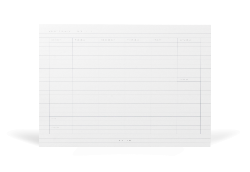 noteka notem milo weekly planner 2