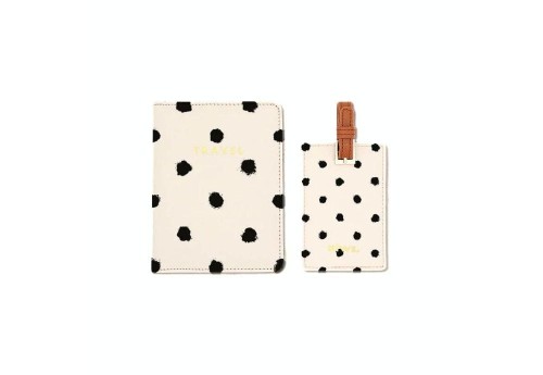 All The Ways To Say Travel Set - Etui na paszport Painted dots