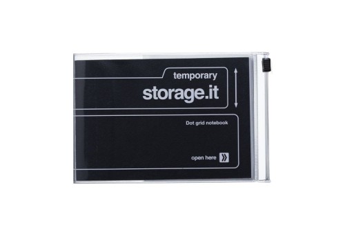 Mark's Japan Desk Storage.it Notes z Kieszonką Czarny