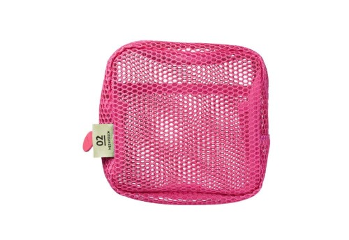 Mark's Japan Piórnik Mesh Square Pouch Różowy