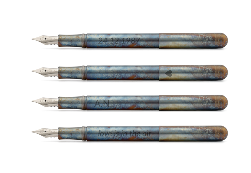 noteka kaweco liliput fireblue grawer