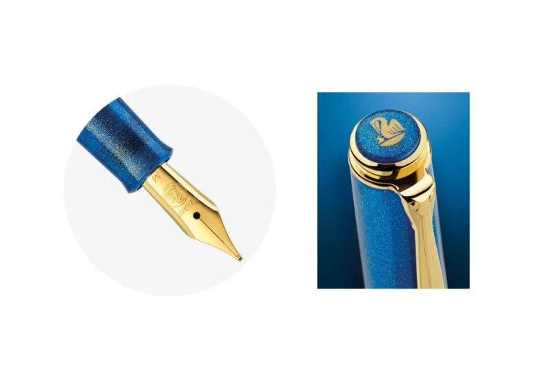 NOTEKA Pelikan Classic m200 Golden Lapis Pióro Wieczne limitowana edycja 5.jpg