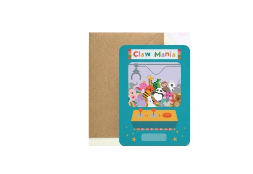 Mifkins Kartka Urodzinowa Claw Machine - Łapacz