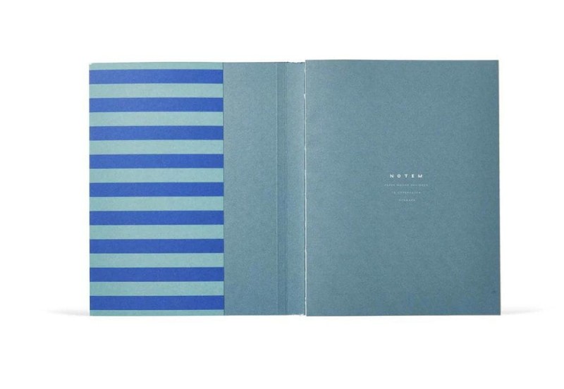 UMA Notebook, Medium - Blue Stripe