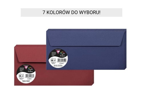 Clairefontaine Koperty Pollen DL 110 x 220 mm - różne kolory