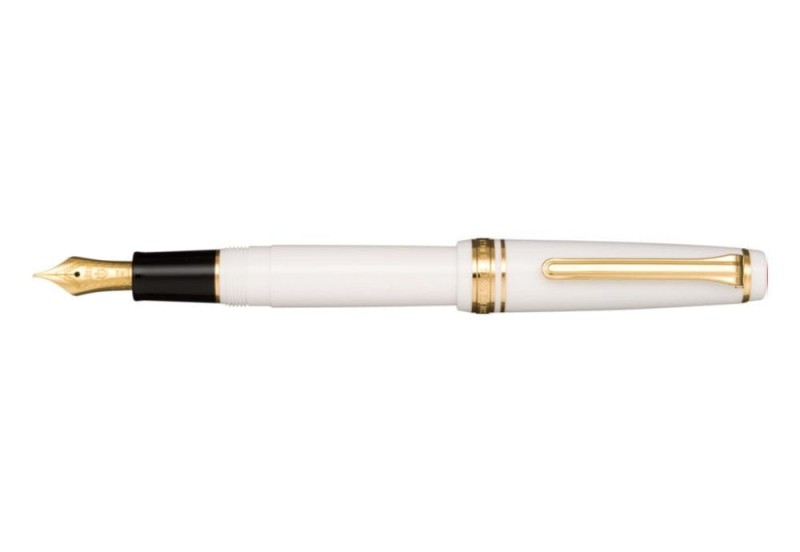 PROFESSIONALGEAR Slim Gold Fountain Pen white.jpg