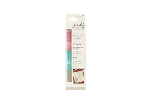 Midori Zakreślacze Connecting Pen Join Dots - Milky