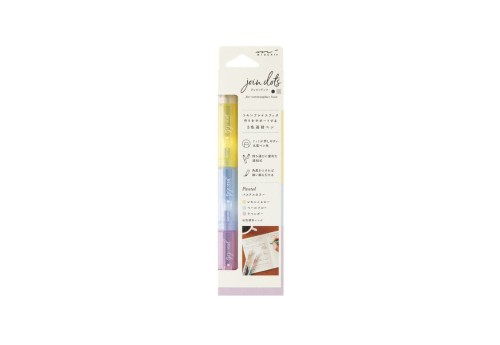 Midori Zakreślacze Connecting Pen Join Dots - Pastel