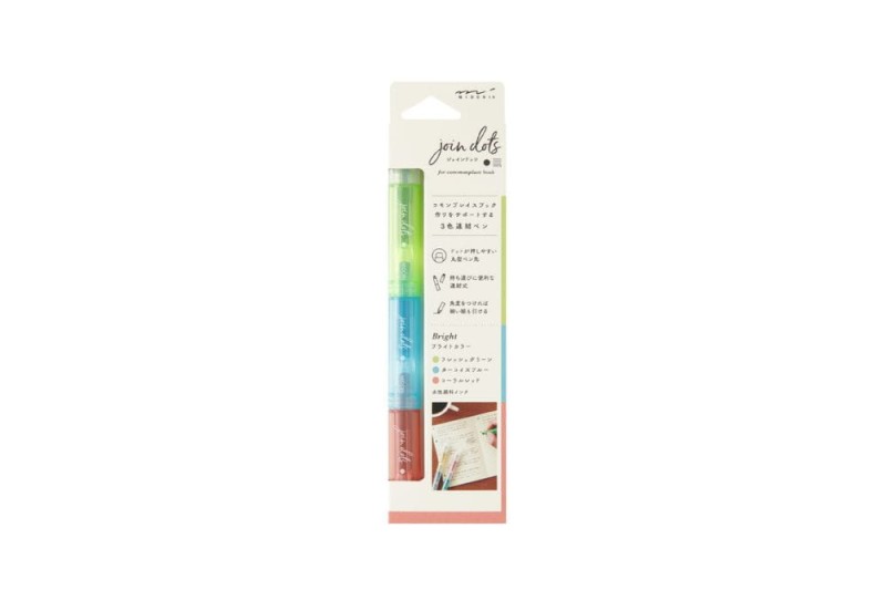 Noteka Zakreślacze Midori Connecting Pen Join Dots Bright.jpg