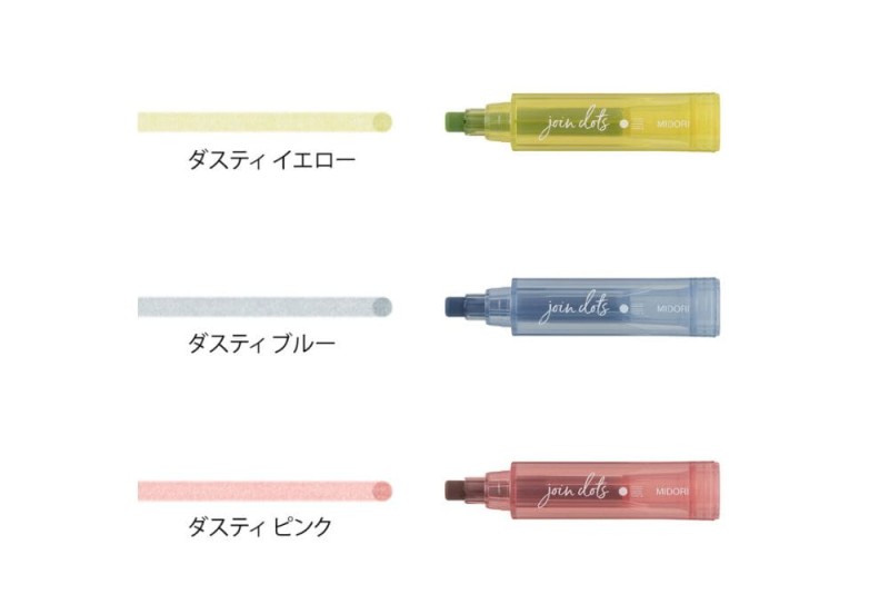 Noteka Zakreślacze Midori Connecting Pen Join Dots Dusty (4).jpg