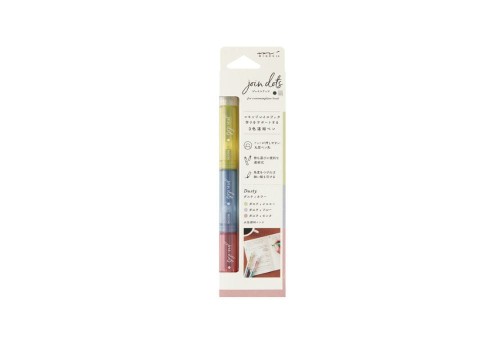 Midori Zakreślacze Connecting Pen Join Dots - Dusty