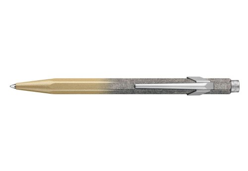 Długopis Caran d'Ache 849 Cosmic Blue - Szaro-Złoty