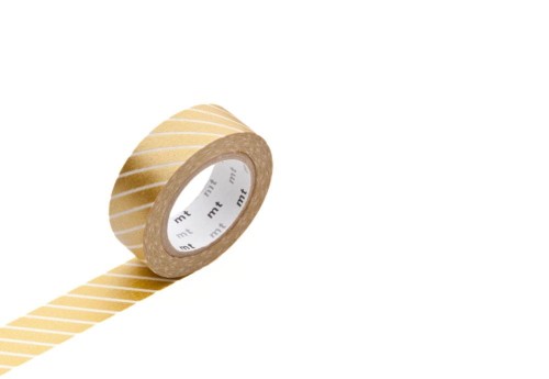 MT Taśma Washi Deco Stripe Gold