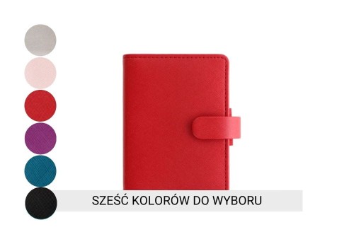 Filofax Saffiano Mini - organizer z ekoskóry i notatnik