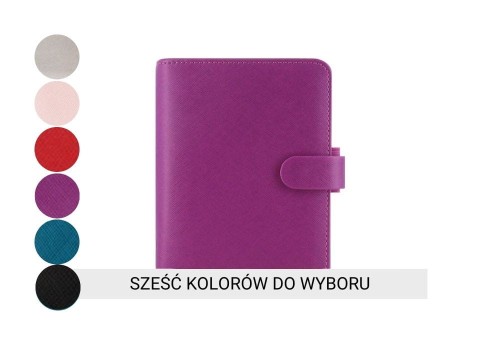Filofax Saffiano Pocket - organizer z ekoskóry i notatnik