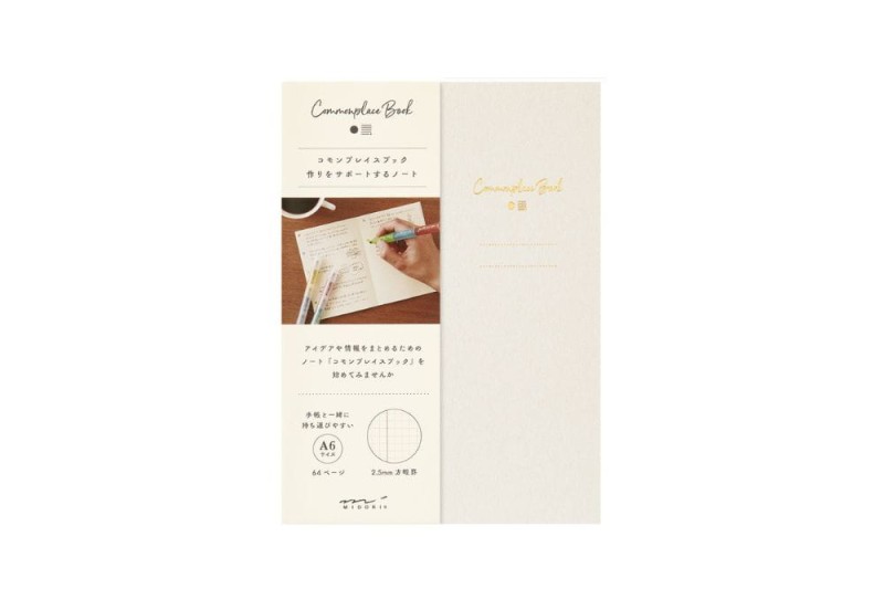 NOTEKA Notatnik Midori Commonplace Book A6 BIAŁY.jpg