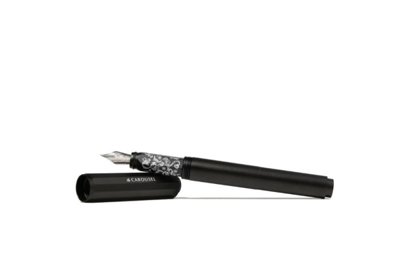 NOTEKA Aluminum Carousel Fountain Pen Bearrington Black (3).jpg