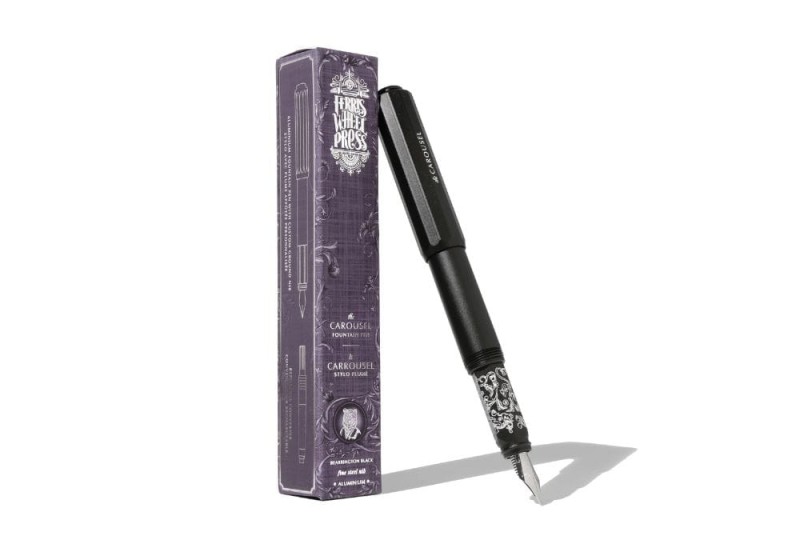 NOTEKA Aluminum Carousel Fountain Pen Bearrington Black.jpg