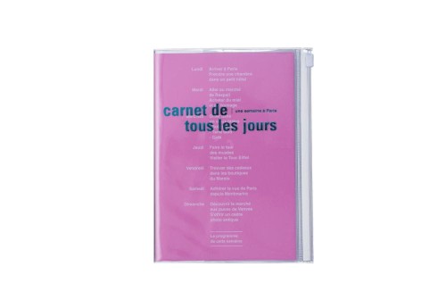 Mark's Japan Notes Zipper Notebook DAY'S A6 Jasnoróżowy Tous Les Jours