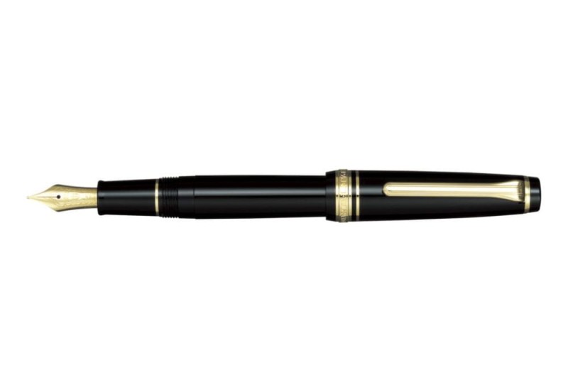 NOTEKA Sailor Pro Gear Slim Black Czarne Gold Trim.jpg