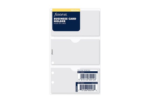 Filofax - Wkład Personal Koszulka na wizytówki / Business Card Holder