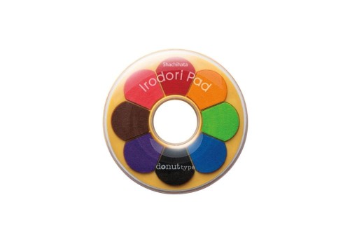 Shachihata Stamp Pad Oil-Based Ink Irodori - Doughnut - kolorowa poduszka do stempli