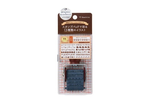 Shachihata Pieczątka Watashi-biyori Rotating Stamp Furukawashiko C