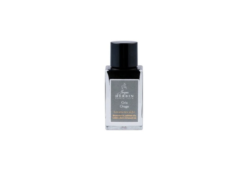 Atrament z drobinkami 15ml Storm Grey NOTEKA.jpg