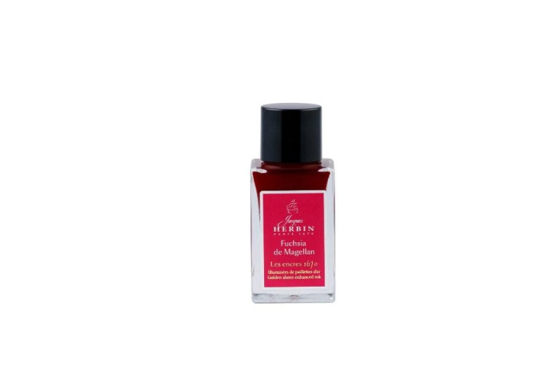 Atrament z drobinkami 15ml Fuchsia de Magellan NOTEKA.jpg