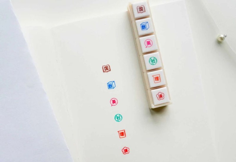 KODOMO NO KAO Pochitto6 Pieczątka Push-Button kursy szkolne NOTEKA.jpg