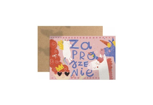 Cudowianki Zaproszenie na Urodziny Jednorożec