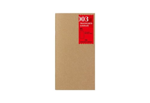 Traveler's Notebook 003 Wkład do notatnika (Regular Size) - gładki