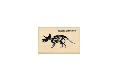 KODOMO NO KAO Stempel I LOVE STAMP Dinozaur Triceratops 