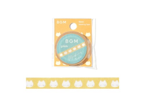 BGM Taśma Washi Cats 5 mm - Koty