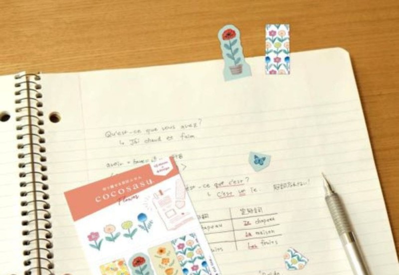 Beverly Cocosasu Sticky Marker Znaczniki Samoprzylepne Kwiaty(1).jpg