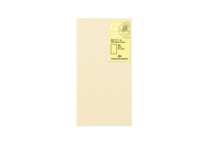 Traveler's Notebook 025 Wkład do notatnika (Regular Size) - kremowy MD Cream.jpg