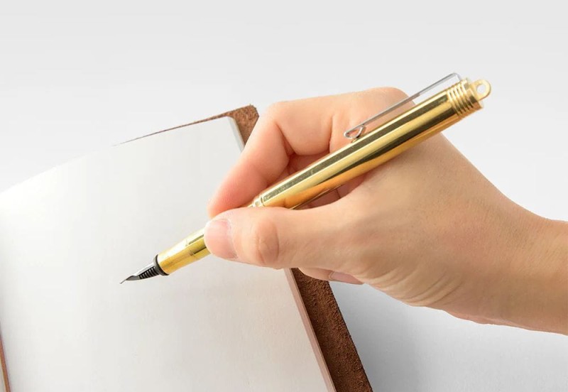 midori trc brass traveler's company pióro wieczne fountain pen mosiężne 6.jpg
