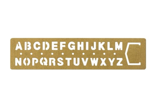 Traveler's Company TRC Brass Zakładka Alfabet