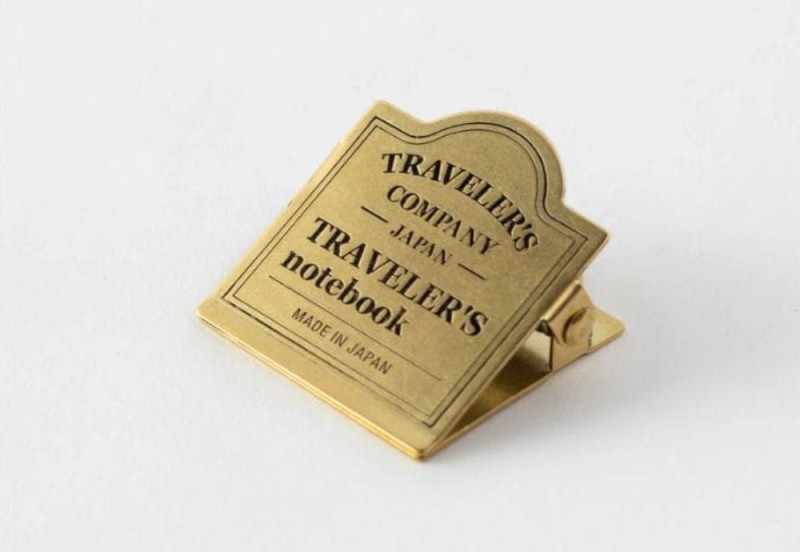 Traveler's Company TRC BRASS Traveler's Notebook Clips 030 Logo